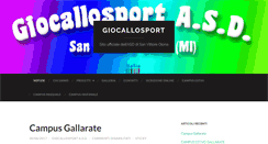 Desktop Screenshot of giocallosport.it