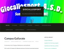 Tablet Screenshot of giocallosport.it